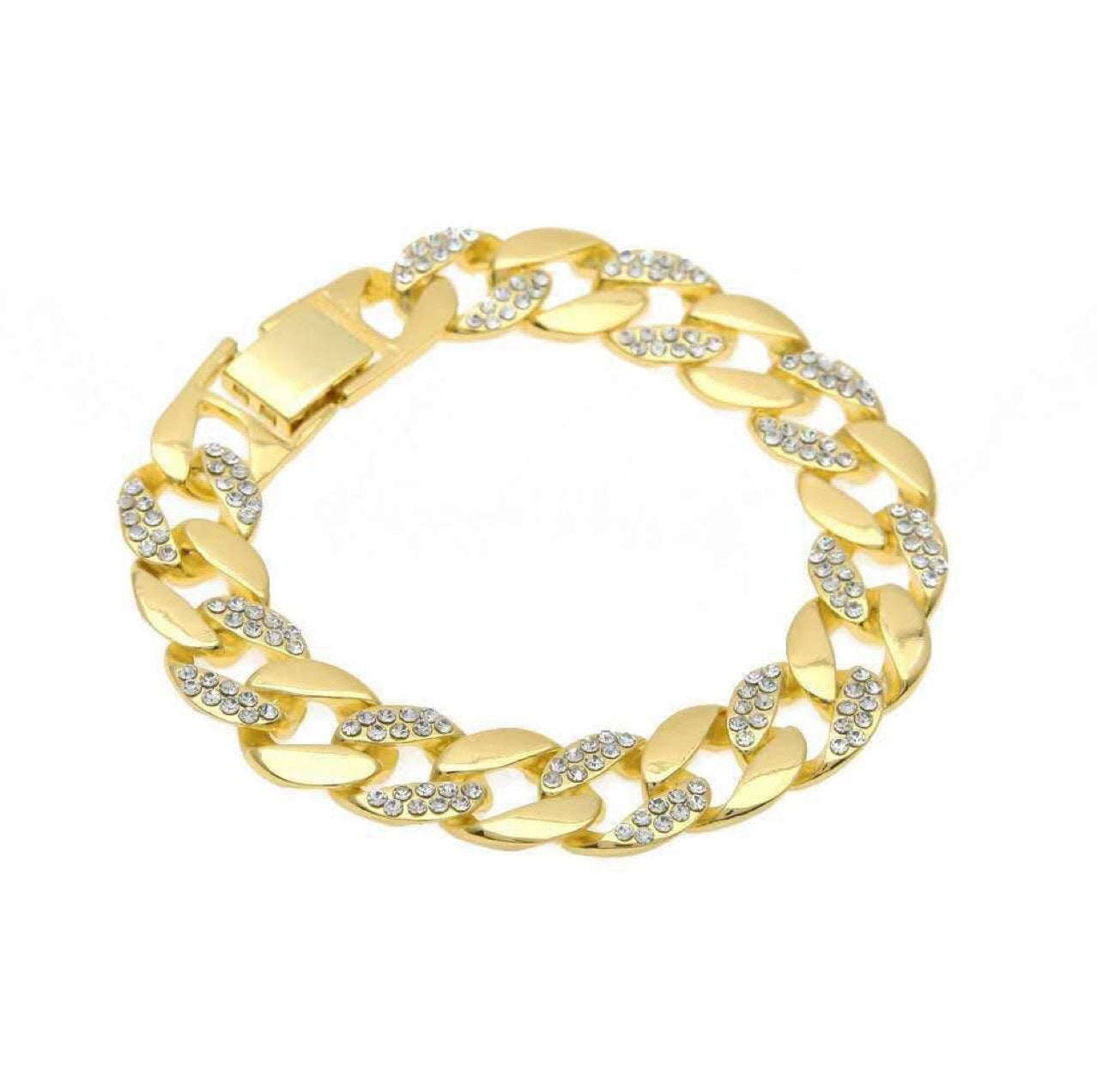 Men's Luxury Diamond Date Quartz Watch