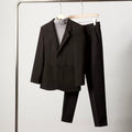 Men's Solid Color Loose Fit Wool Blazer