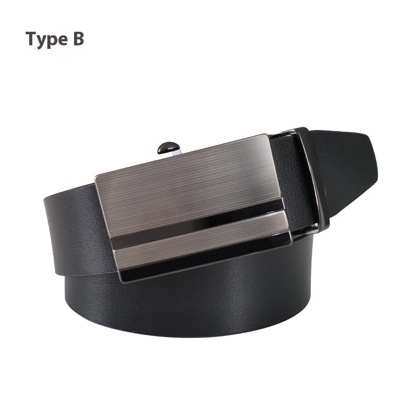 Automatic Buckle Toothless Men's Belt