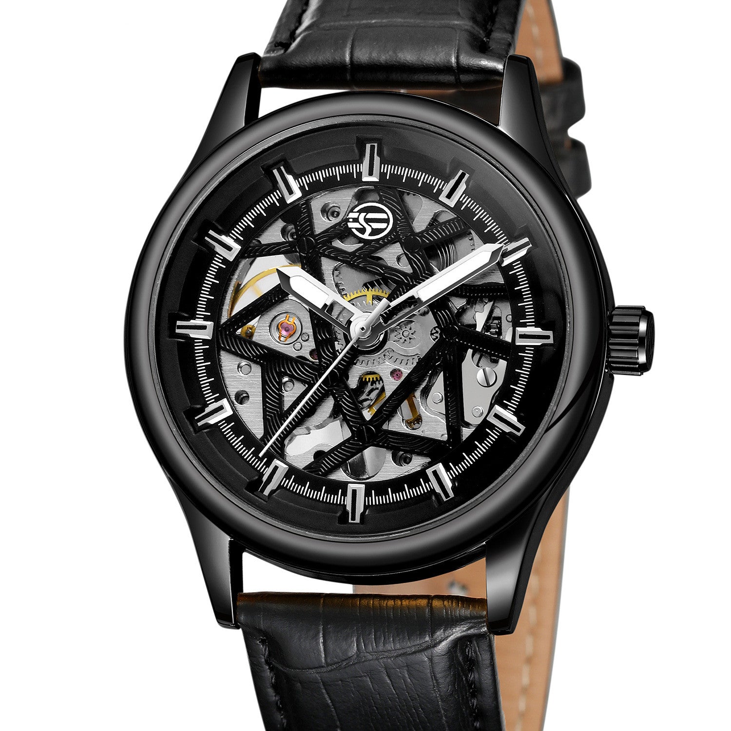 Golden Gear Movement Retro Royal Classic Watch