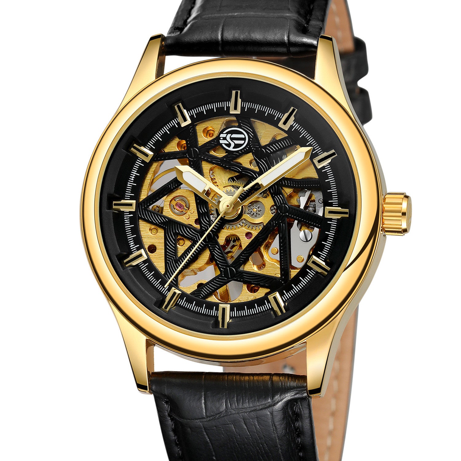 Golden Gear Movement Retro Royal Classic Watch