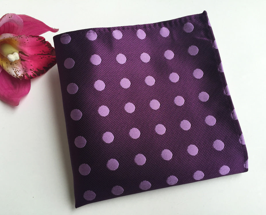 Fashion Polka Dot Big Polka Dot Suit Pocket Square