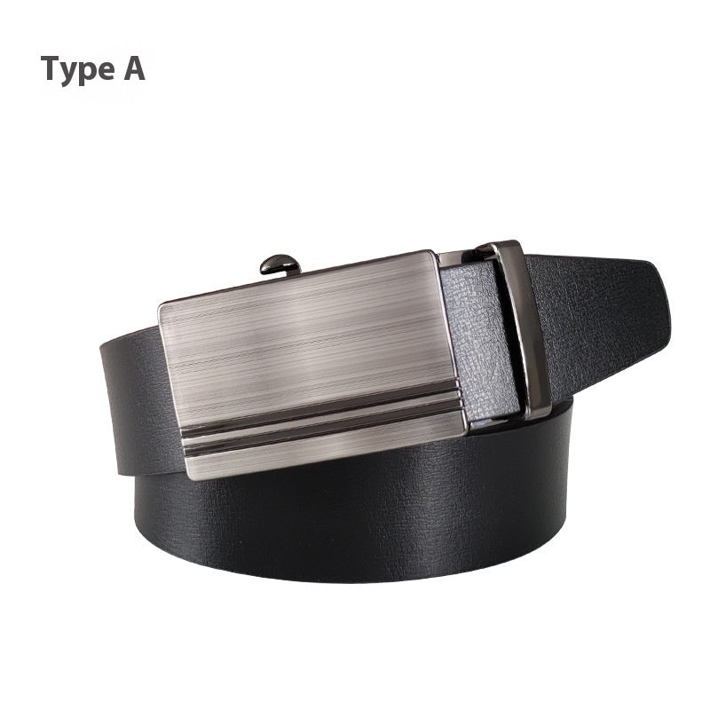 Automatic Buckle Toothless Men's Belt