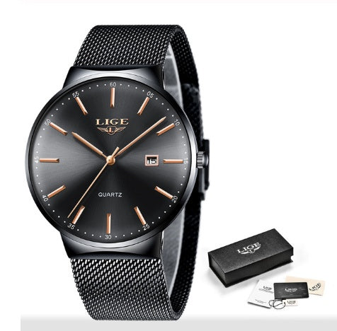 Men's Mesh Band Luxury Wristwatch