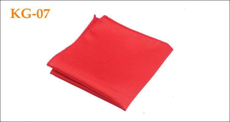 Men's Solid Glossy Suit Pocket Square Accessory