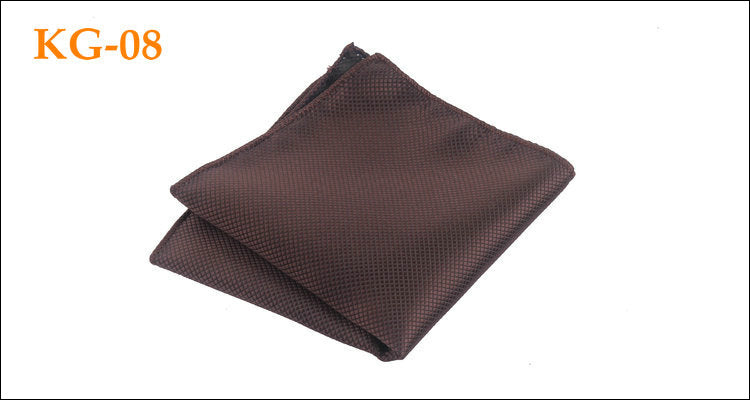 Men's Solid Glossy Suit Pocket Square Accessory
