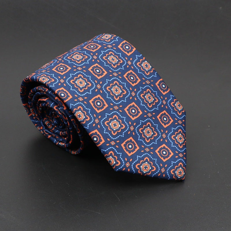 Men's Bohemian Silk 75mm Necktie