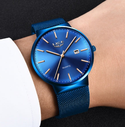 Men's Mesh Band Luxury Wristwatch