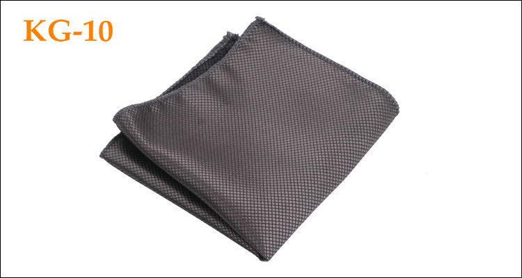 Men's Solid Glossy Suit Pocket Square Accessory