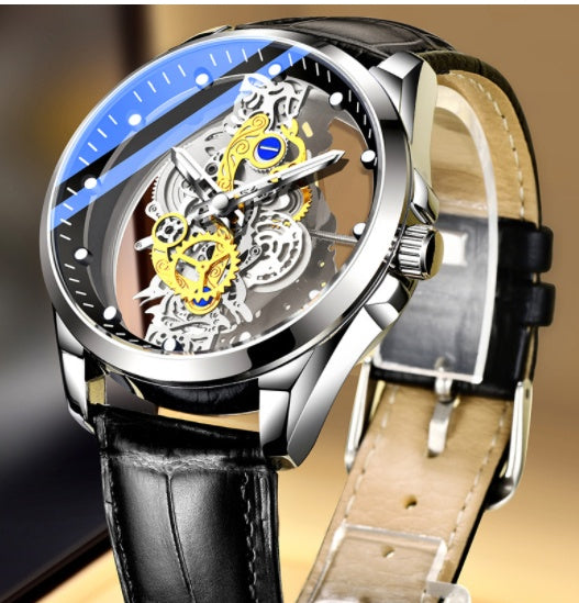 Men's Watch Skeleton Automatic Quartz Watch