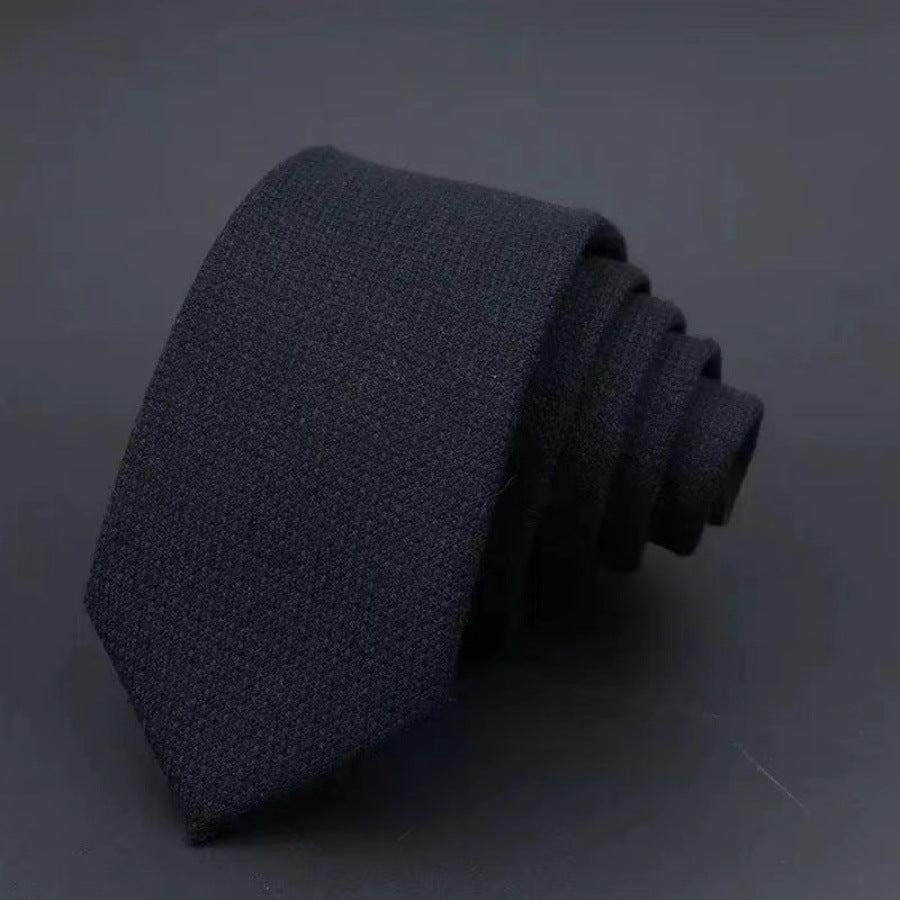 Men's Business Fashion Striped Solid Color Tie