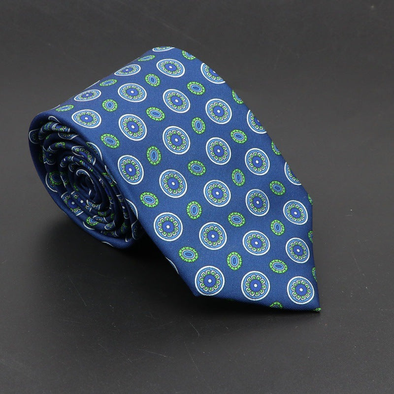 Men's Bohemian Silk 75mm Necktie