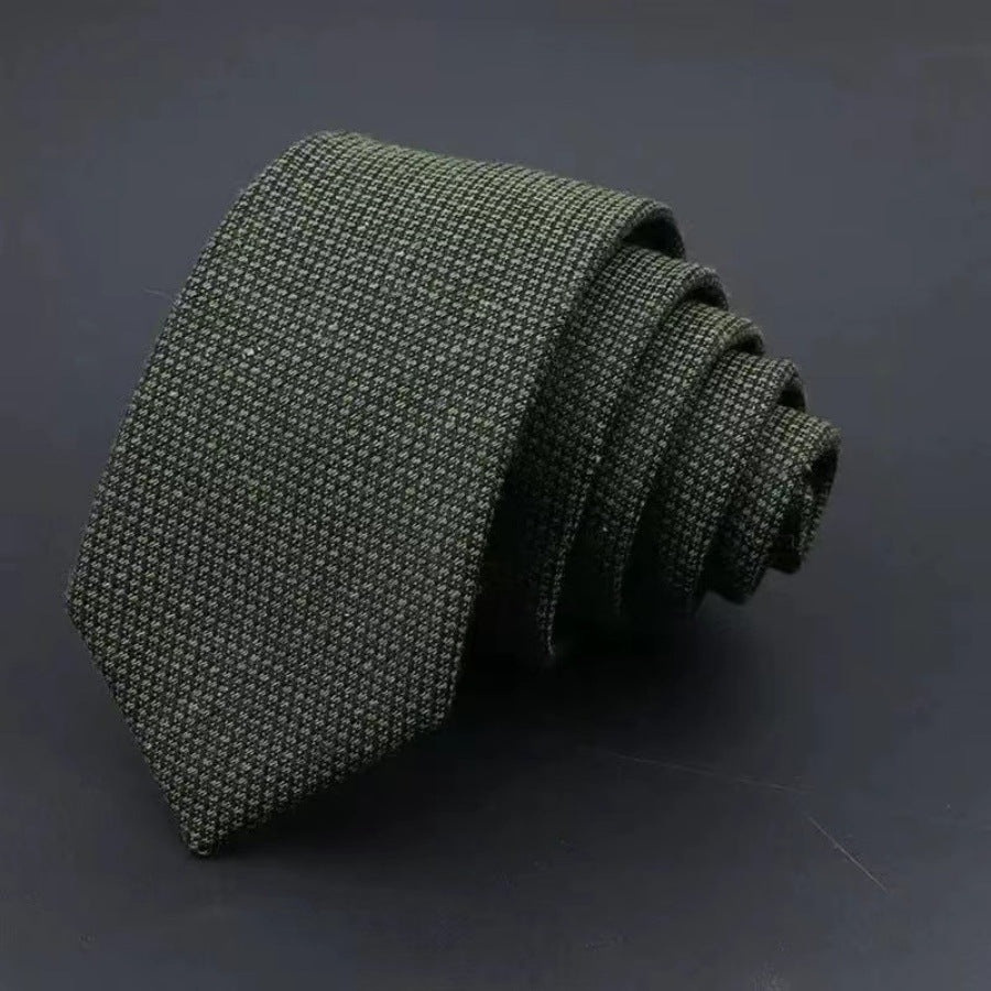 Men's Business Fashion Striped Solid Color Tie