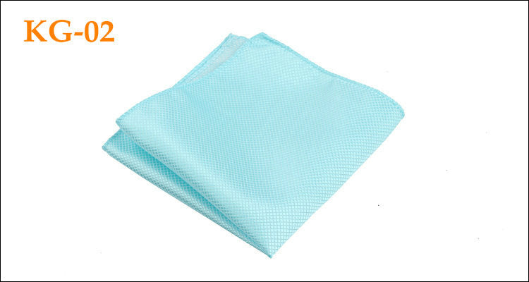 Men's Solid Glossy Suit Pocket Square Accessory