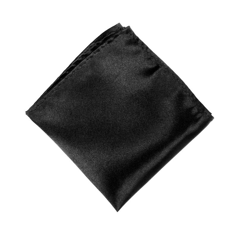 Solid Monochrome Tie Cufflinks Pocket Square Set