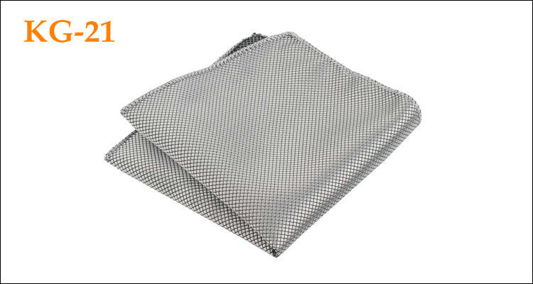 Men's Solid Glossy Suit Pocket Square Accessory