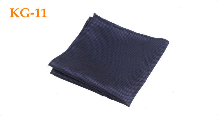Men's Solid Glossy Suit Pocket Square Accessory