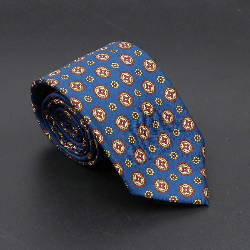Men's Bohemian Silk 75mm Necktie