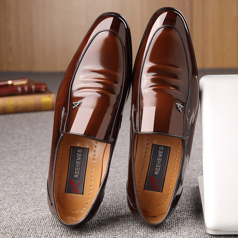 Men's British Style Patent Leather Dress Shoes