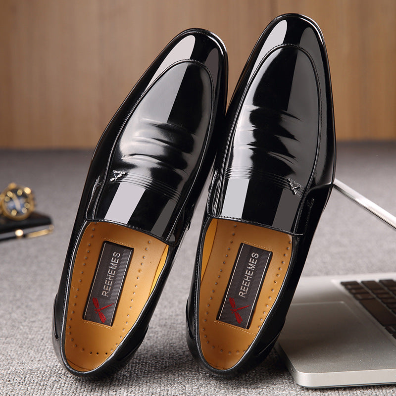 Men's British Style Patent Leather Dress Shoes