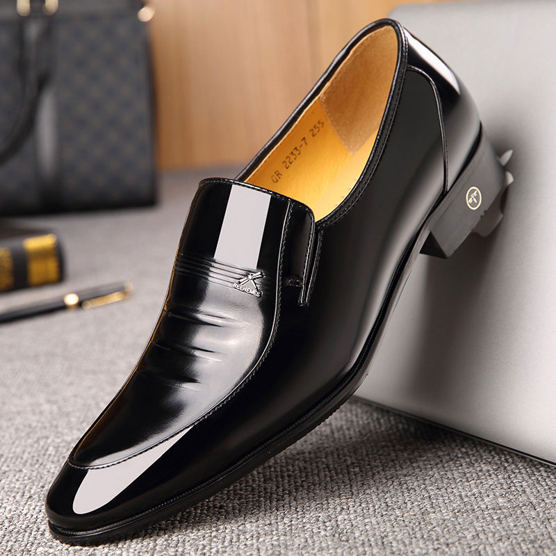 Men's British Style Patent Leather Dress Shoes