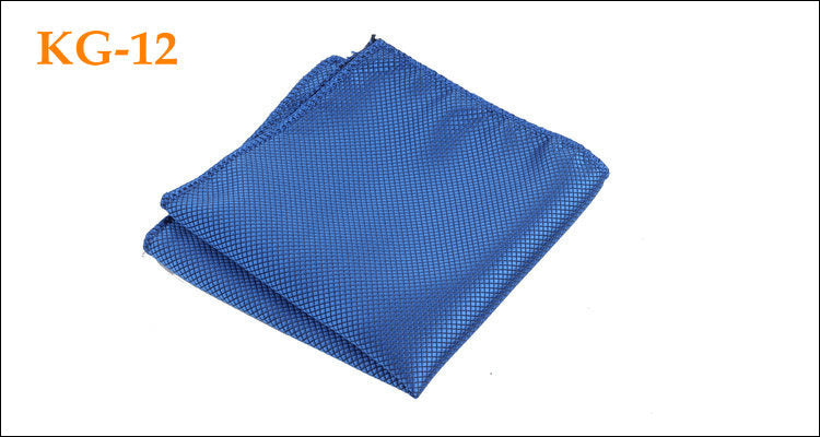Men's Solid Glossy Suit Pocket Square Accessory