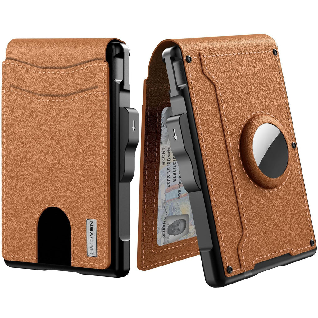 Mens Metal Card Case & Card Holder High-Capacity Anti-Skimming Wallet