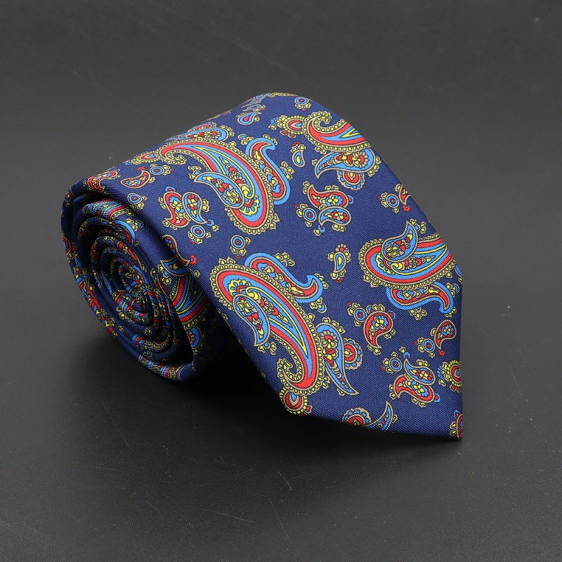 Men's Bohemian Silk 75mm Necktie