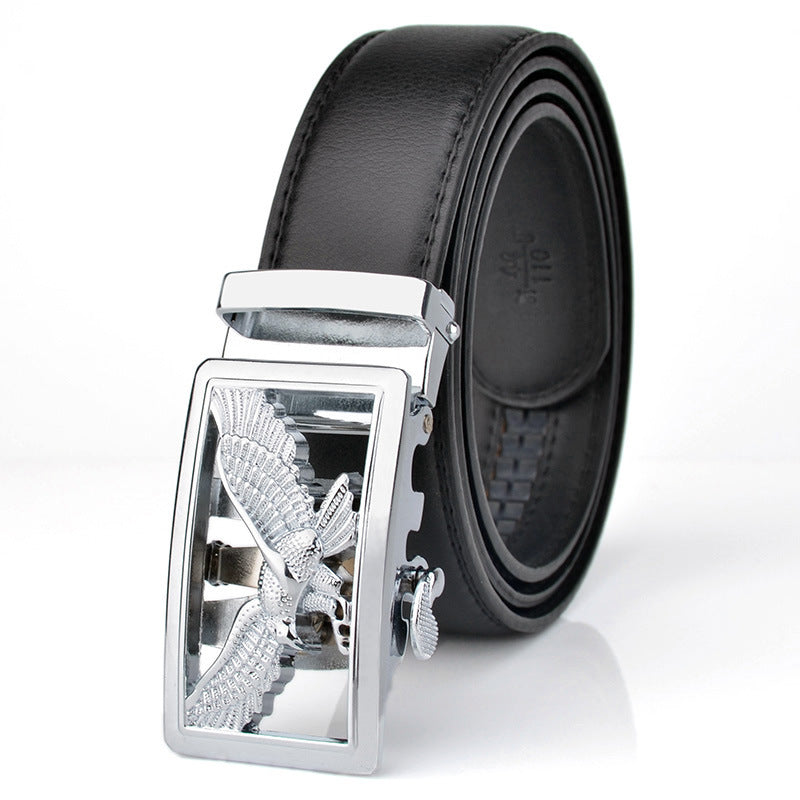 Mens Automatic-Buckle Business-Casual Belt