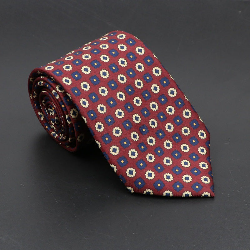 Men's Bohemian Silk 75mm Necktie