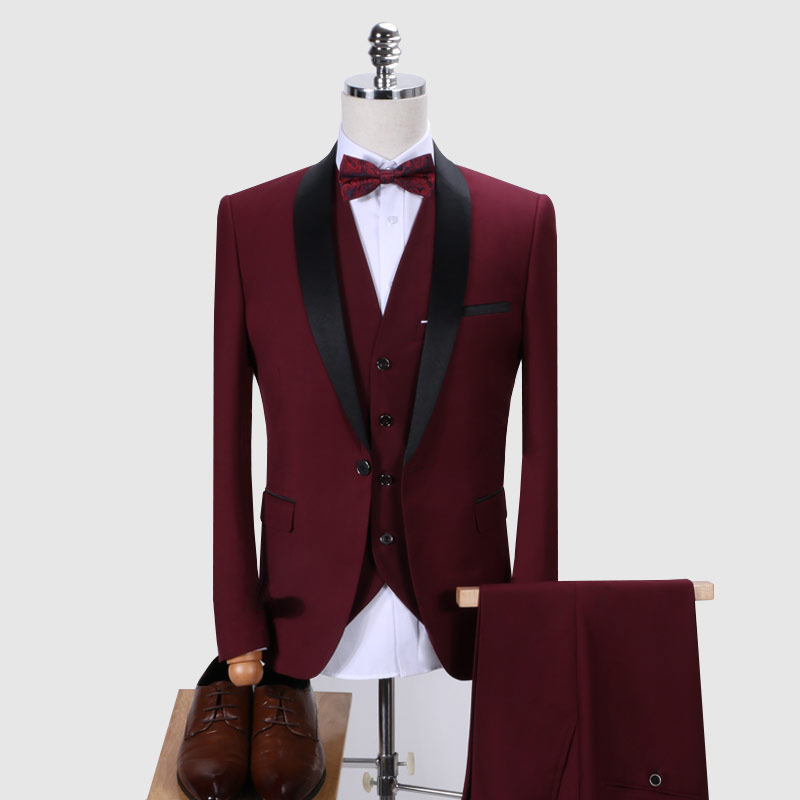 Men's Suits 3Pcs Formal Casual Slim High Quality Sets