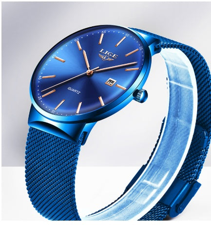 Men's Mesh Band Luxury Wristwatch