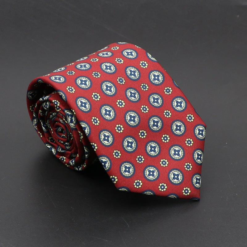 Men's Bohemian Silk 75mm Necktie