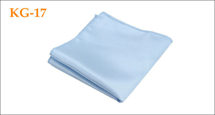 Men's Solid Glossy Suit Pocket Square Accessory