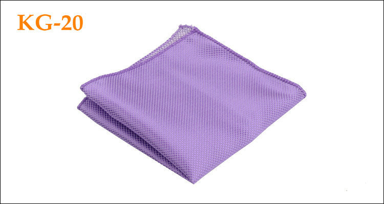 Men's Solid Glossy Suit Pocket Square Accessory