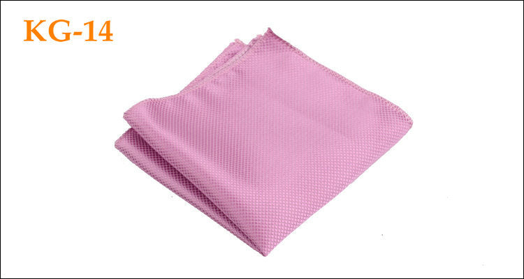 Men's Solid Glossy Suit Pocket Square Accessory