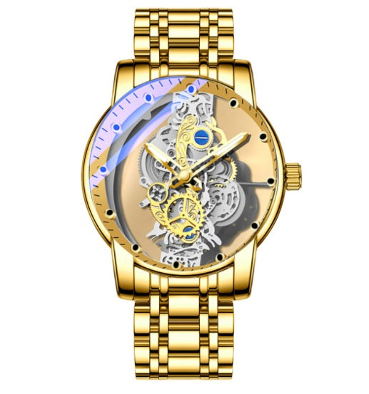Men's Watch Skeleton Automatic Quartz Watch