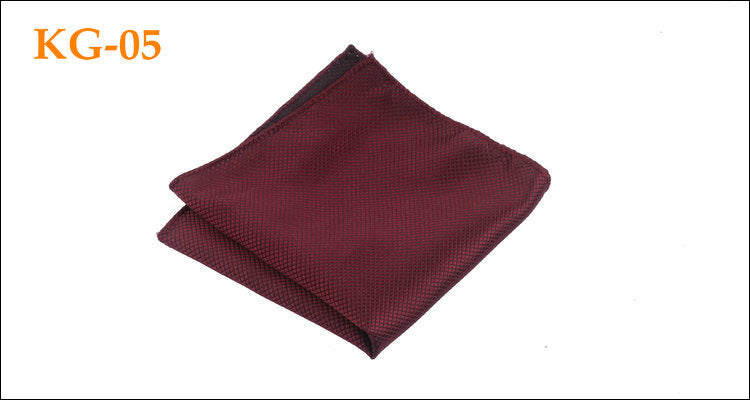 Men's Solid Glossy Suit Pocket Square Accessory