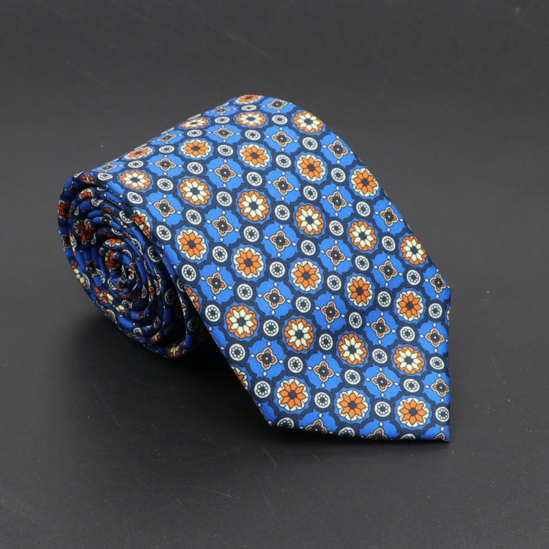 Men's Bohemian Silk 75mm Necktie