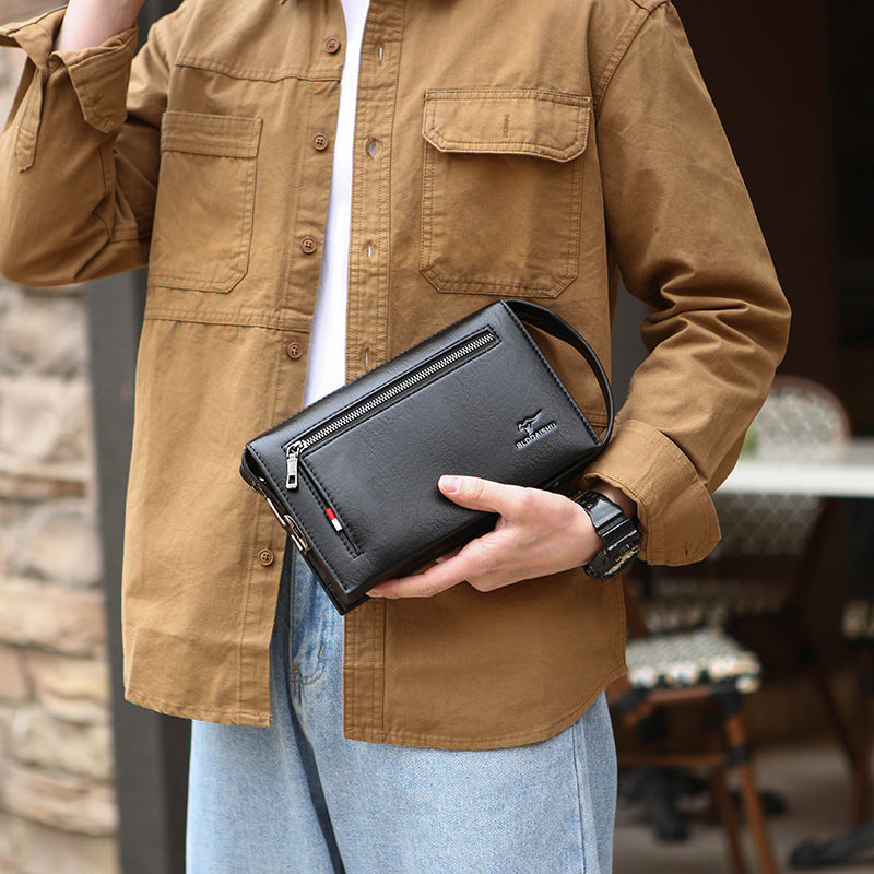 Men's Wallet With A Combination Lock And Clutch Design