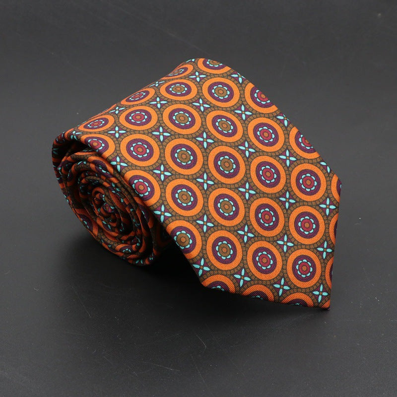 Men's Bohemian Silk 75mm Necktie