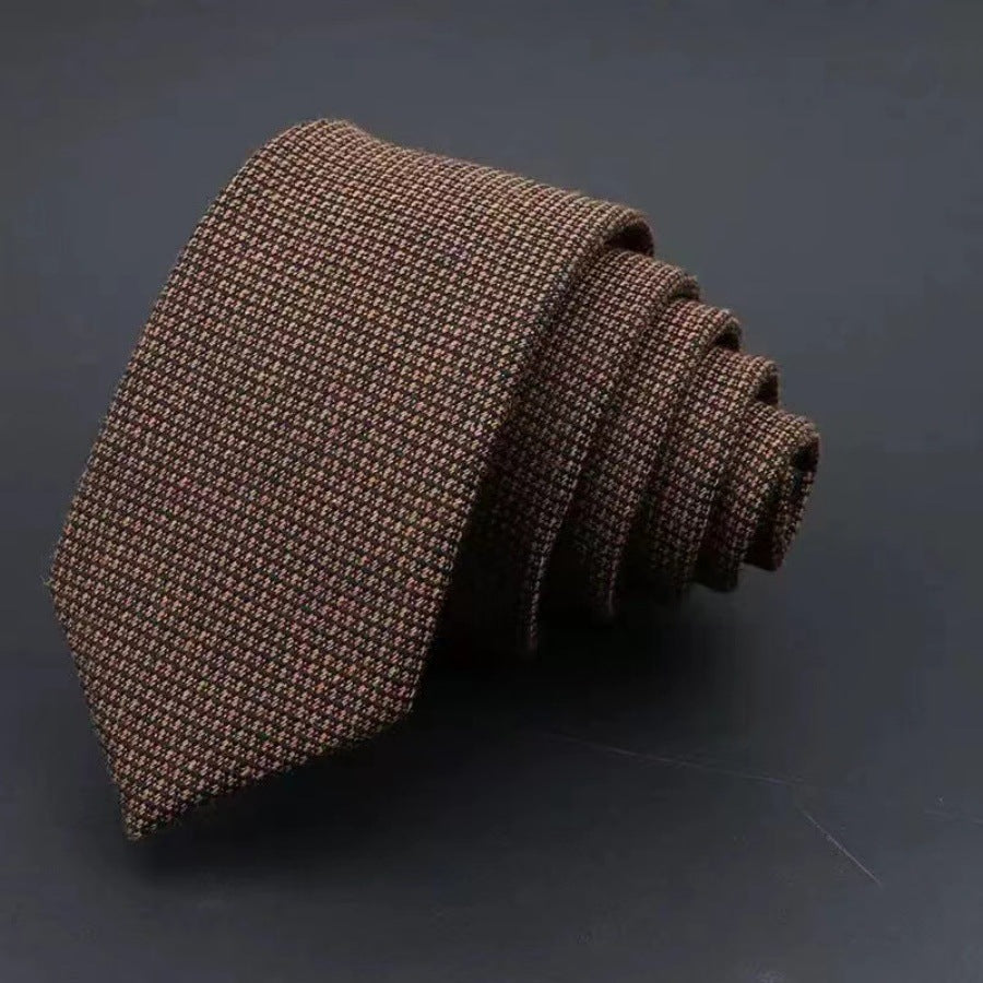 Men's Business Fashion Striped Solid Color Tie