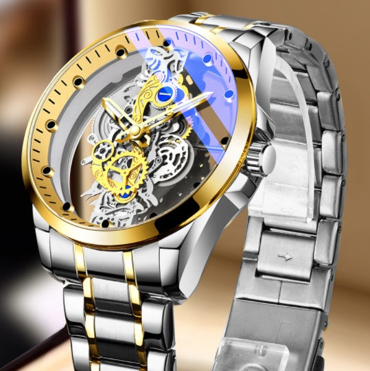 Men's Watch Skeleton Automatic Quartz Watch