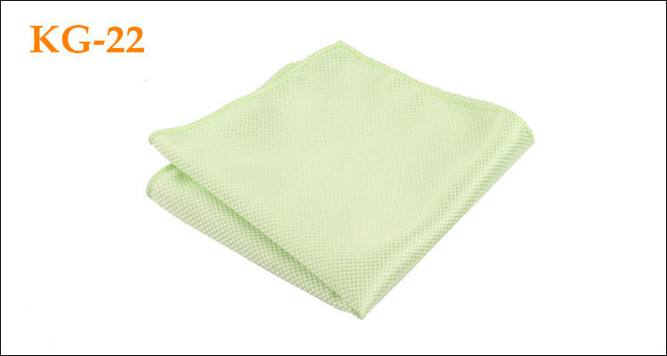 Men's Solid Glossy Suit Pocket Square Accessory