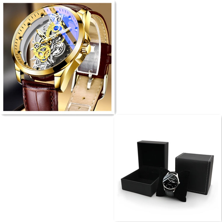 Men's Watch Skeleton Automatic Quartz Watch
