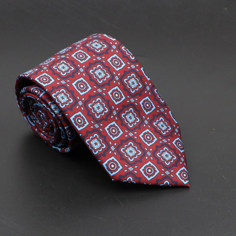 Men's Bohemian Silk 75mm Necktie
