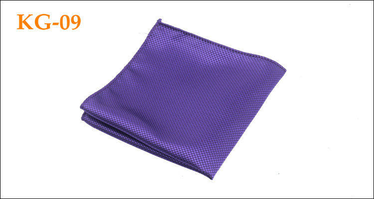 Men's Solid Glossy Suit Pocket Square Accessory