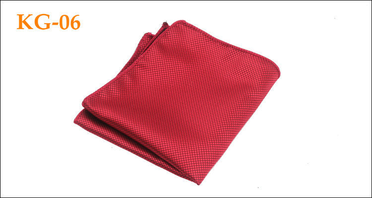 Men's Solid Glossy Suit Pocket Square Accessory