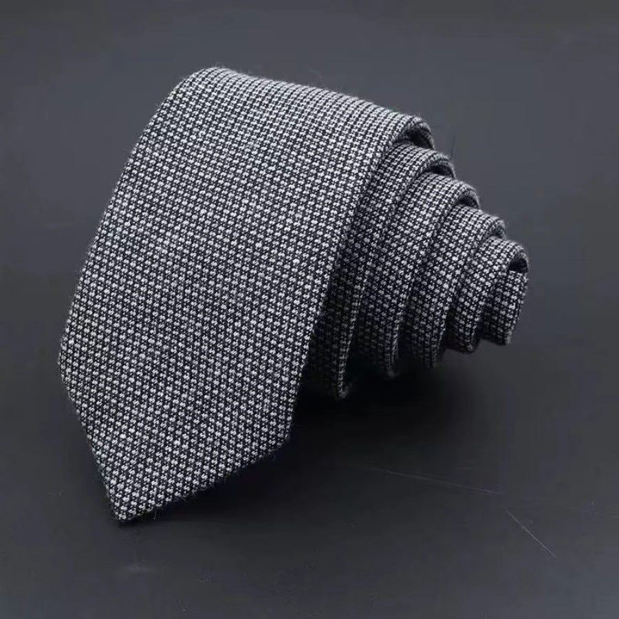 Men's Business Fashion Striped Solid Color Tie