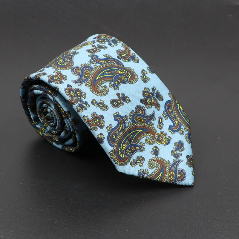 Men's Bohemian Silk 75mm Necktie